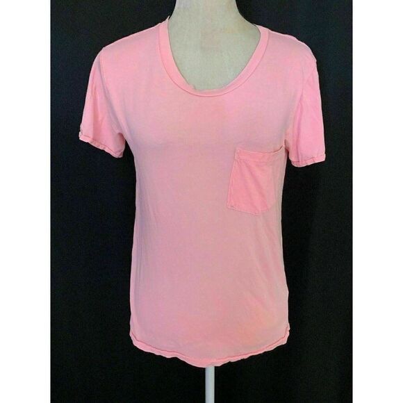 J Crew Pink Garment Dyed Short Sleeve t shirt - Picture 1 of 6